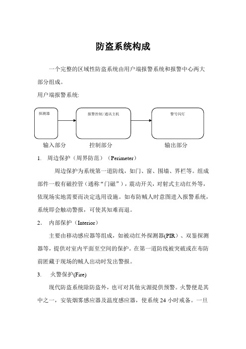 防盗系统构成