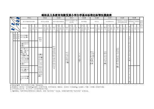 均衡发展摸底表(样表)(2)
