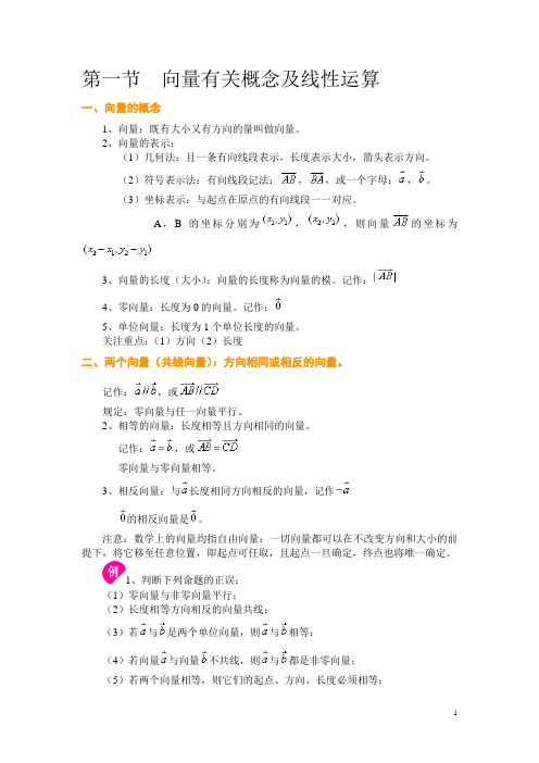 向量知识点