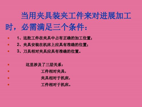 机械工艺工件的装夹ppt课件