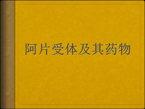 阿片受体及其药物