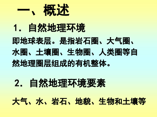 自然地理要素变化与环境变迁(湘教版)PPT课件