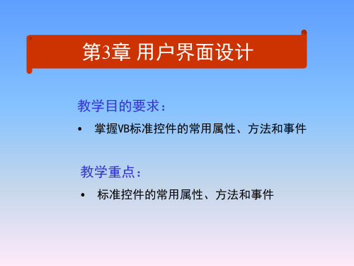 Vb常用控件