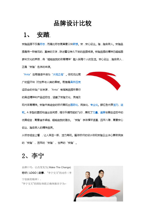品牌设计比较