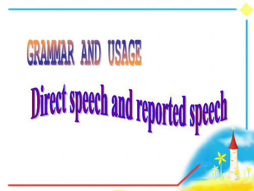 人教版高中英语必修4Unit1-Grammar-and-usage(共43张PPT)