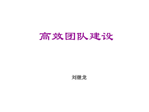 高效团队建设ppt(PPT34页)