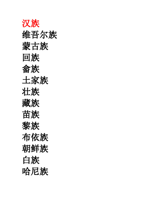 少数民族