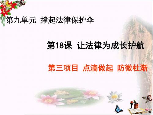 点滴做起,防微杜渐ppt优秀课件1(3份) 鲁教版
