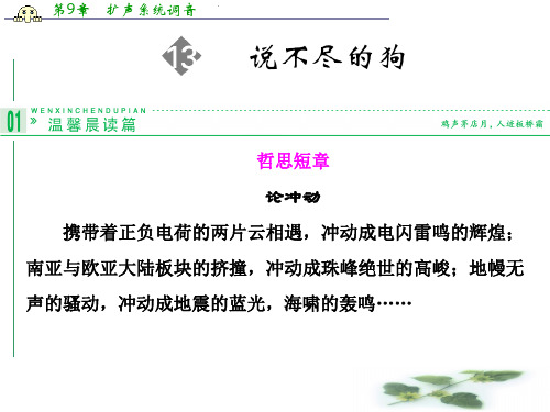 高一语文配套课件：13说不尽的狗(粤教必修2)