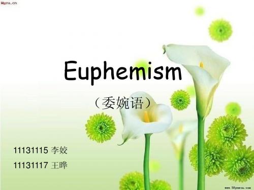 语言学PPT  委婉语
