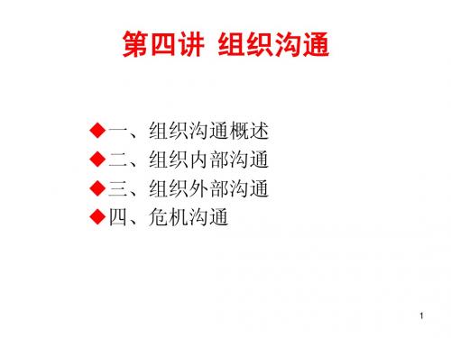 第四讲_组织沟通