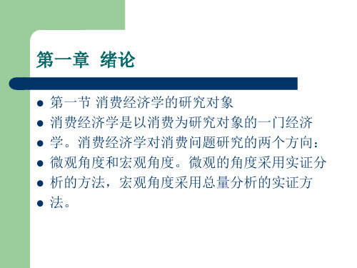 消费经济学