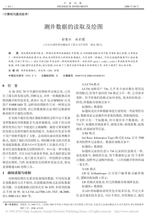 测井数据的读取及绘图_舒慧珍