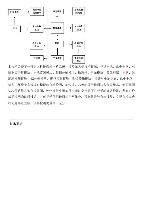 无人机地面站自检系统的制作流程