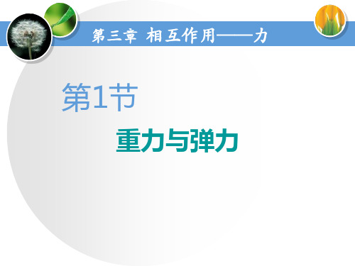 人教高中物理必修一优秀课件  第三章 第1节 重力与弹力