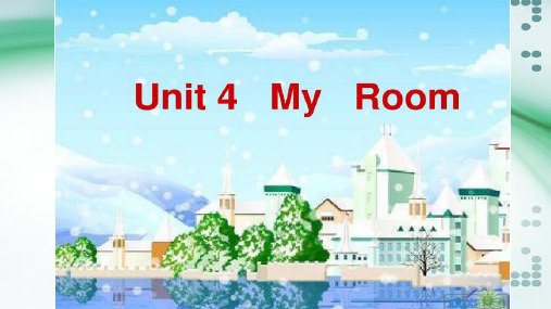 四年级下册英语课件-Unit 4 My room 3 _Join in 剑桥英语(共张PPT)