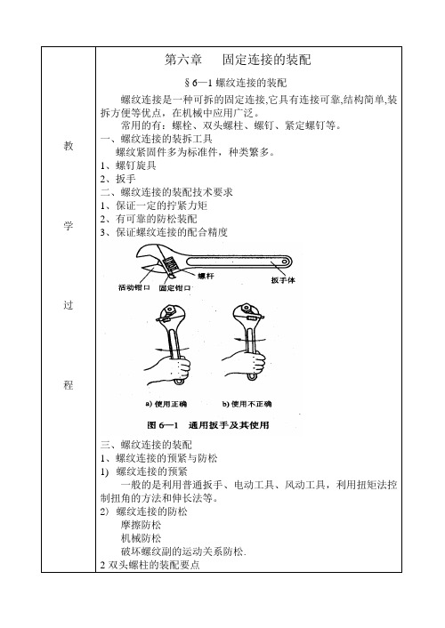 6—1螺纹连接的装配