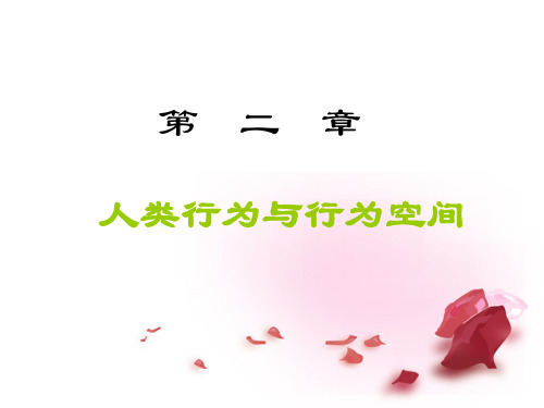 人类行为与行为空间