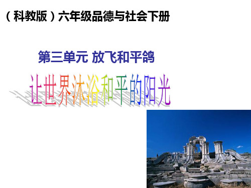 (科教版)六年级品德与社会下册课件PPT 让世界沐浴和平的阳光
