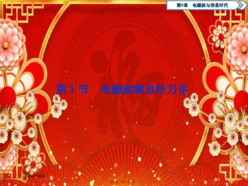 高中物理第6章电磁波与信息时代第1节电磁波载息传万里鲁科11鲁科高二1