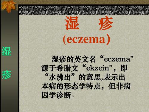 湿  疹  (eczema)