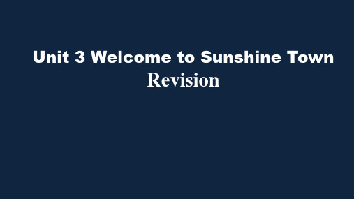 牛津译林英语七年级下册Unit 3 Revision(共38张PPT)