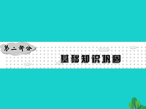 2016年中考语文 第2部分 专题一 字音、字形及书写课件