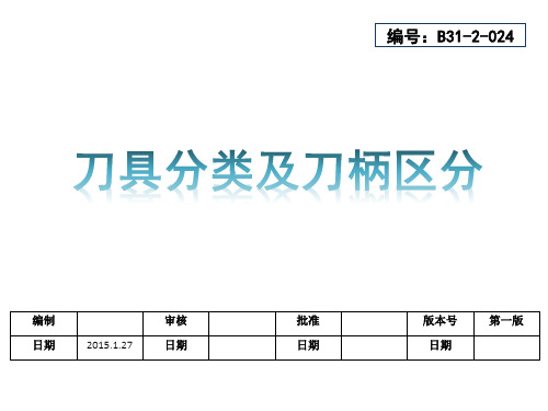 刀具分类及刀柄区分