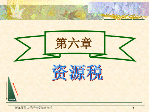 资源税概述(PPT 29页)