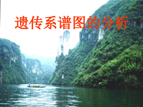 高一生物遗传系谱图的分析(2019年8月整理)