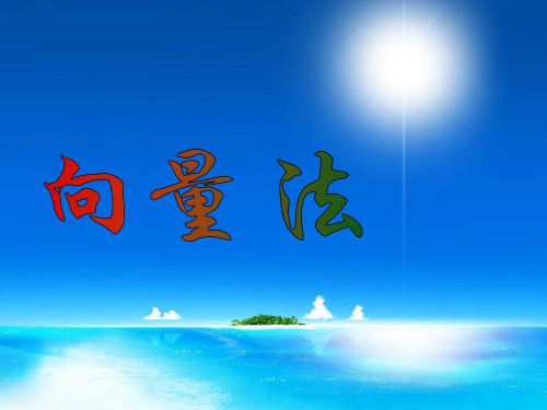 全国高中数学 青年教师展评课 向量法课件(甘肃白银八中)