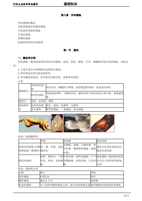 2020年外科主治医师资格笔试基础知识考点解析 (9)：外科感染