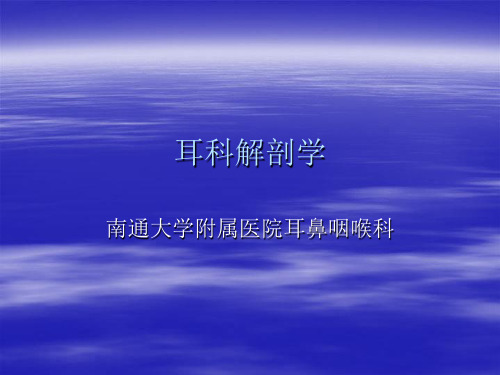 耳科解剖学