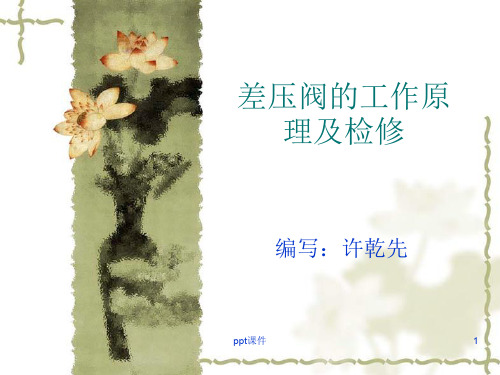 差压阀的工作原理  ppt课件