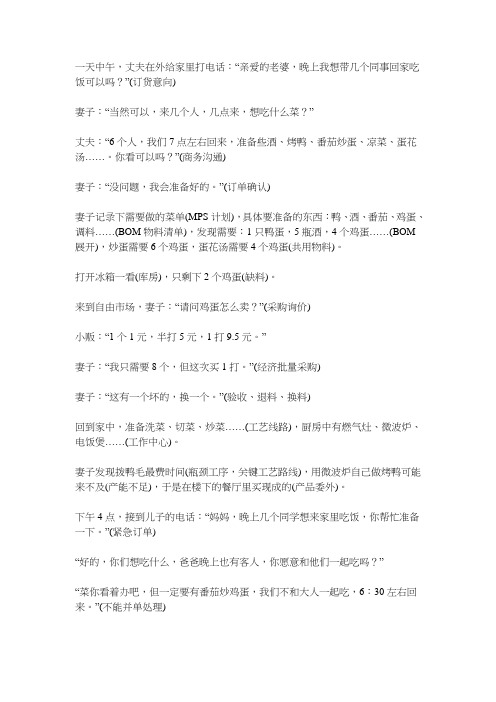 家庭主妇ERP流程