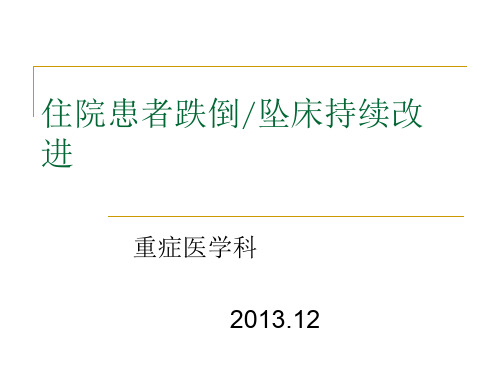 跌倒持续质量改进---副本