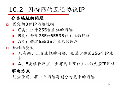 子网划分问题PPT课件