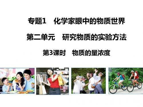 高中化学 专题一 化学家眼中的物质世界 第二单元 研究