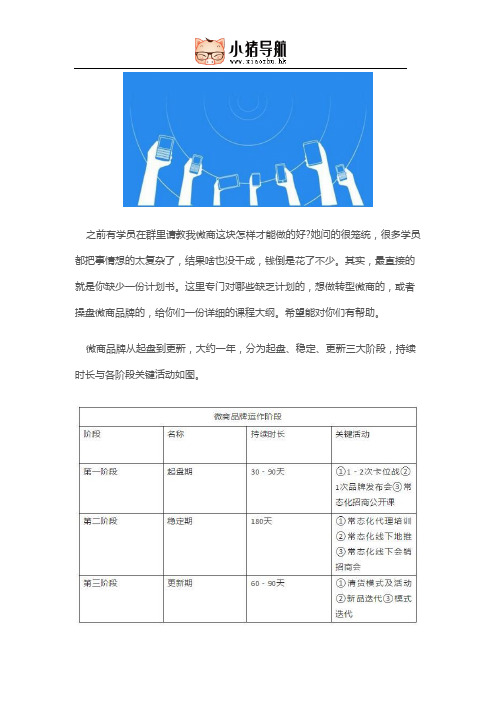 微商品牌详细策划表,操盘手及传统企业转型微商必看
