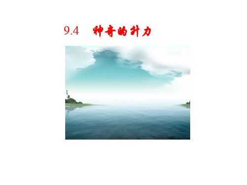 新沪粤版物理八年级下册9.4神奇的升力课件