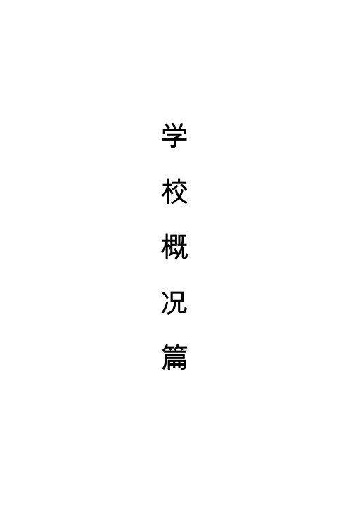 学校概况篇