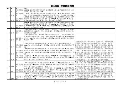 l06j002建筑作法图集03 2 a4.xls
