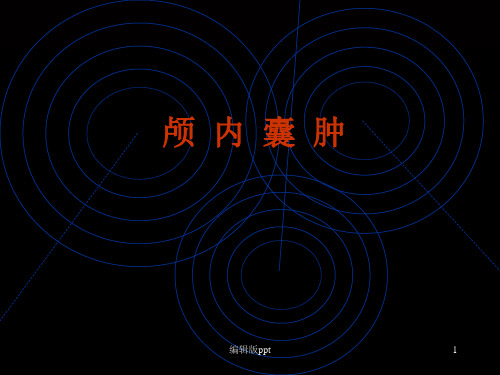颅内囊肿PPT课件
