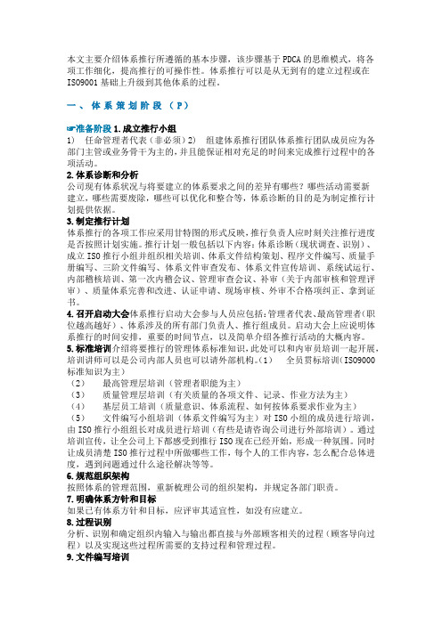 ISO体系推行通用流程,四大阶段,27步骤