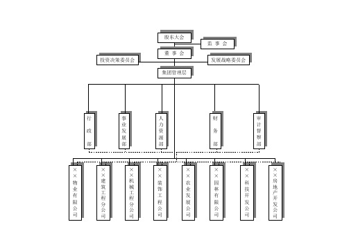 企业集团组织结构图