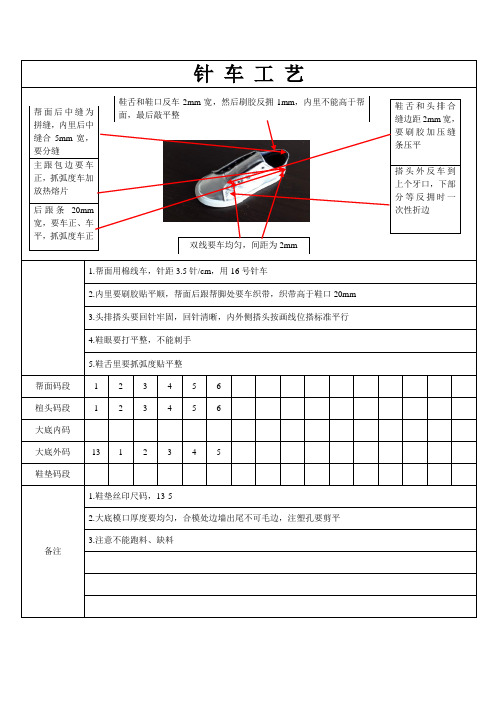 针车工艺