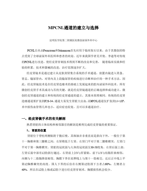 PCNL通道