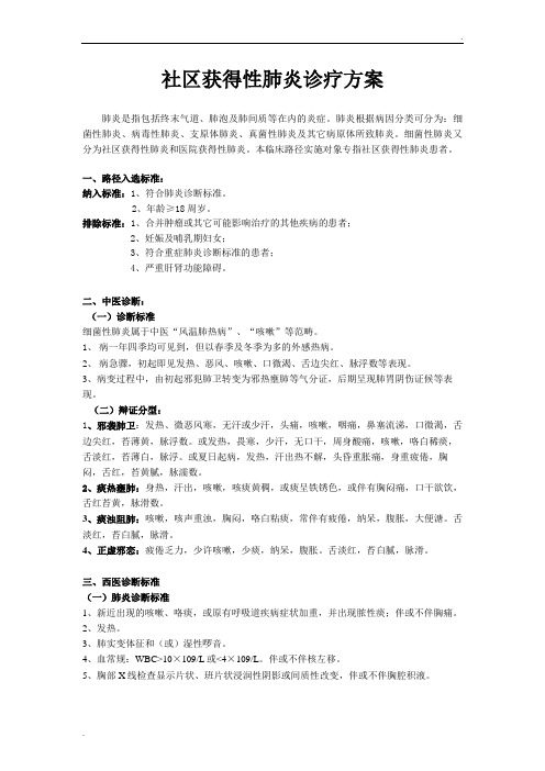 肺炎临床路径