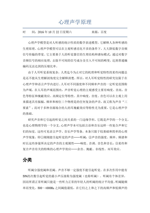 心理声学原理