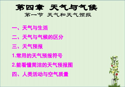 七年级地理上册-4.1-天气和天气预报.